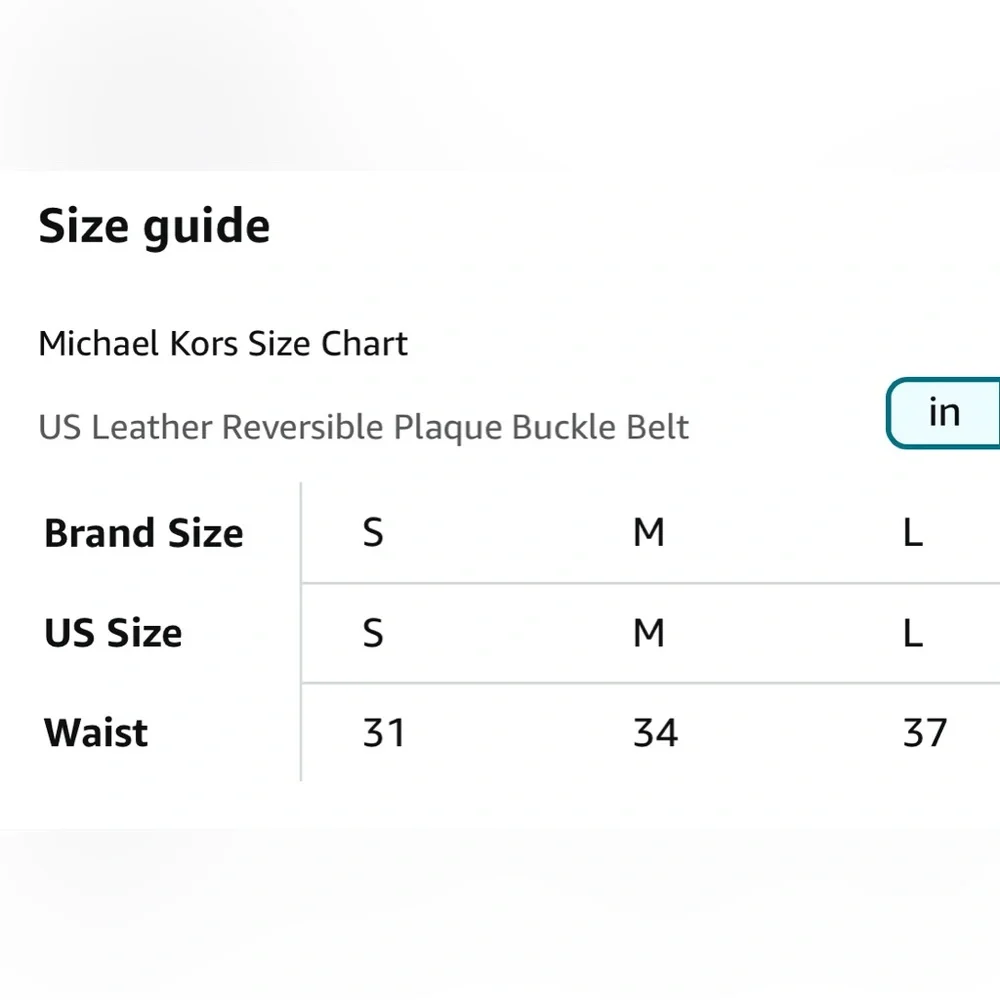 Michael Kors Reversible Gold MK Logo Belt Brown/Pink
